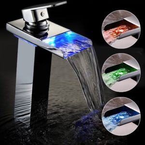 Mischbatterie Wasserfall mit LED von Bonade Mischbatterie Wasserfall mit LED Bonade