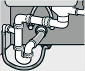 Siphon wieder anschrauben